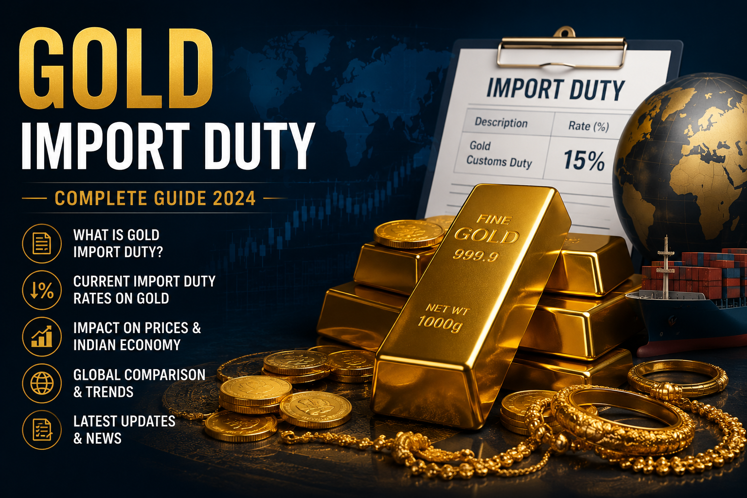 Gold Import Duty Raised from 6% to 15%: Full Impact Explained