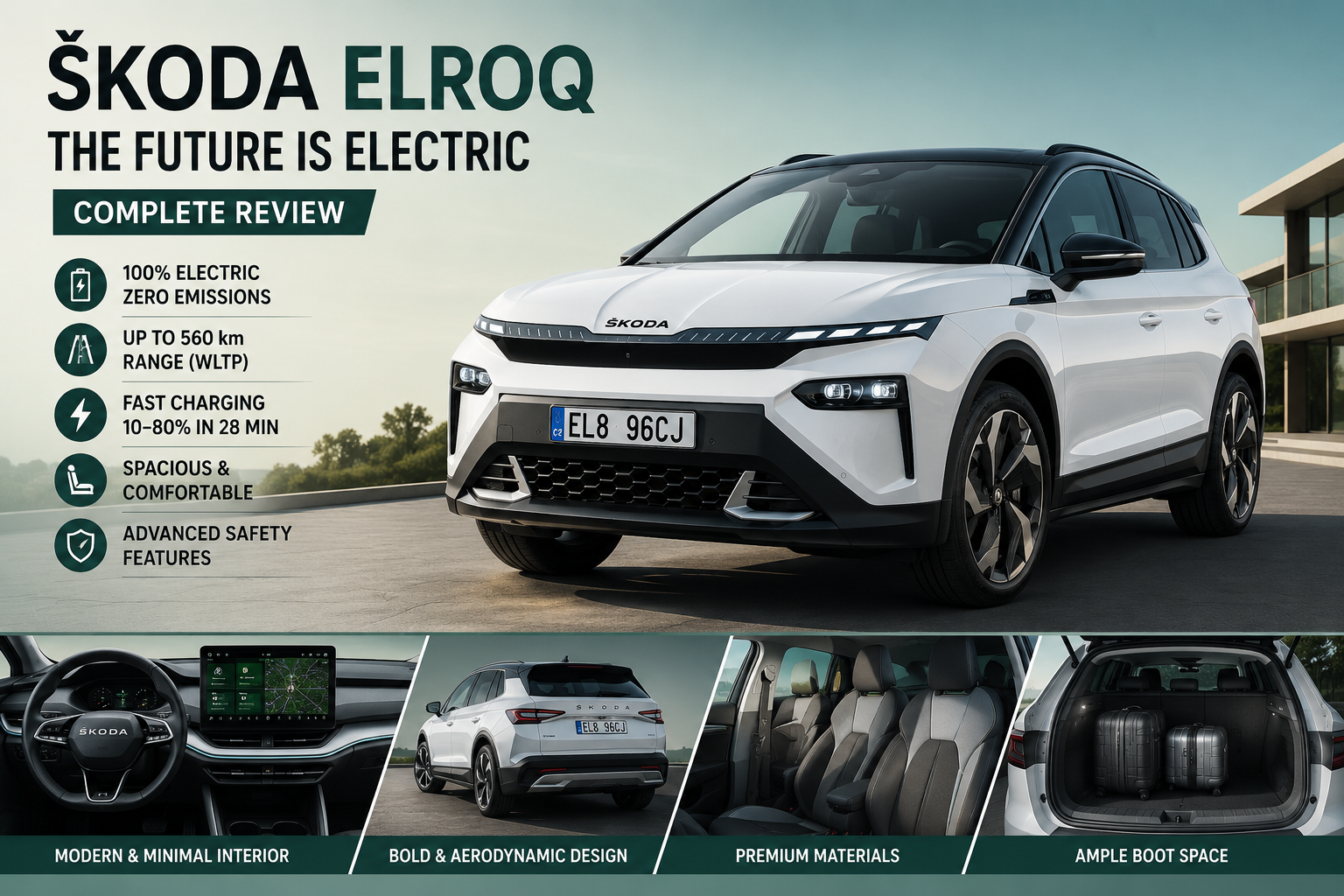 New Skoda Elroq Promises 570+ km Driving Range and Premium Cabin Tech